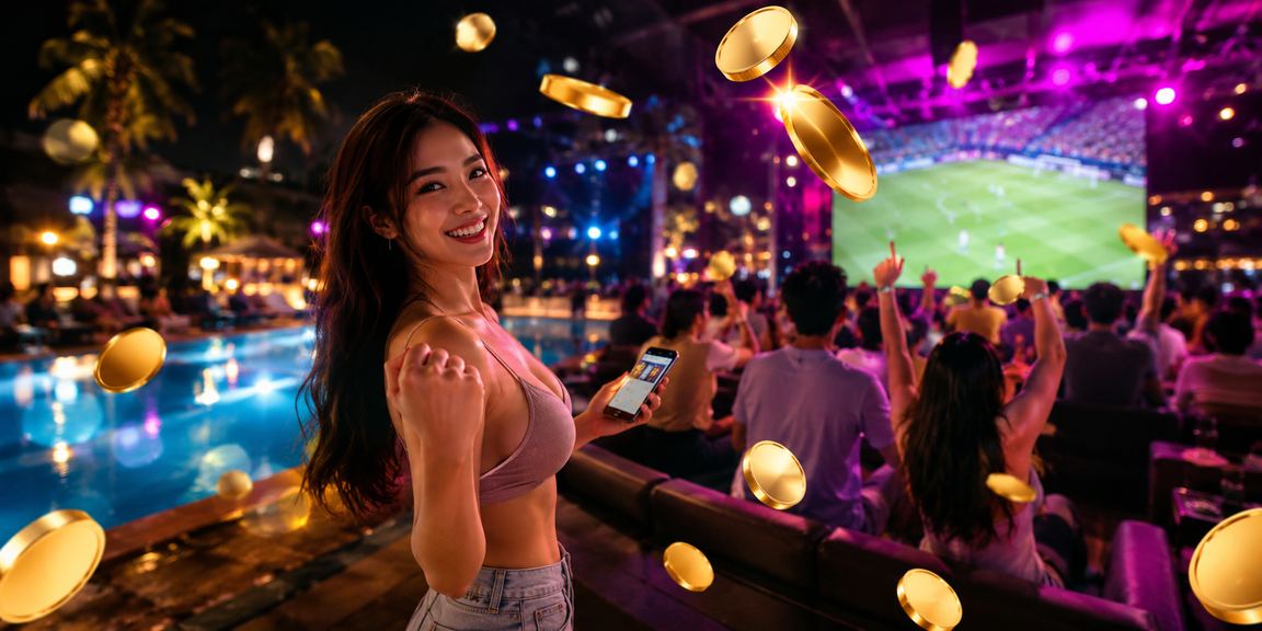 Không khí sôi động tại Mũi Né với đèn neon rực rỡ và trải nghiệm casino trực tuyến hiện đại